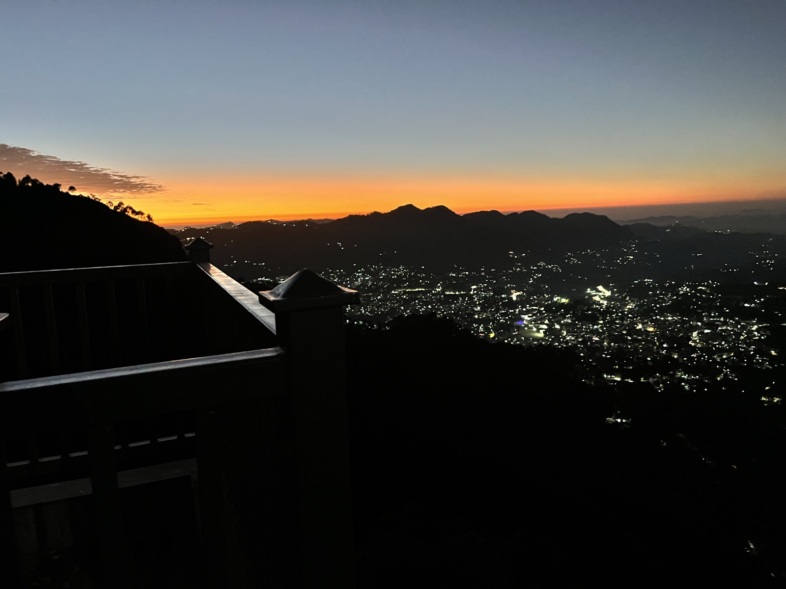 Sunset over the Solan valley